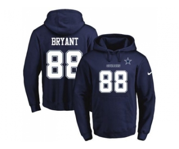 Nike Dallas Cowboys #88 Dez Bryant Navy Blue Name & Number Pullover NFL Hoodie