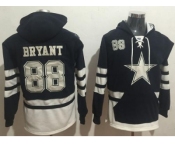 Nike Dallas Cowboys #88 Dez Bryant Navy Blue White Name & Number Pullover NFL Hoodie