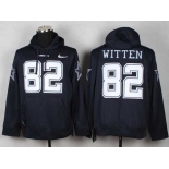 nike nfl jerseys dallas cowboys #82 jason witten blue[pullover hooded sweatshirt]