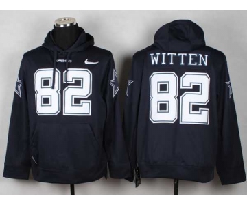 nike nfl jerseys dallas cowboys #82 jason witten blue[pullover hooded sweatshirt]