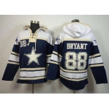 nike nfl jerseys dallas cowboys #88 bryant blue-white[pullover hooded sweatshirt]