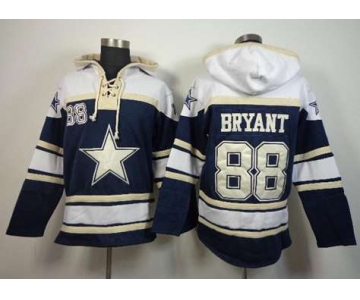 nike nfl jerseys dallas cowboys #88 bryant blue-white[pullover hooded sweatshirt]