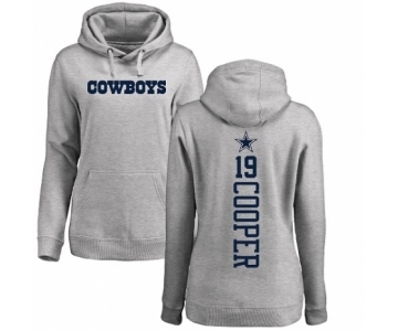 NFL Women's Nike Dallas Cowboys #19 Amari Cooper Ash Backer Pullover Hoodie