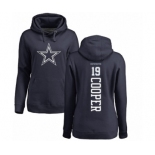 NFL Women's Nike Dallas Cowboys #19 Amari Cooper Navy Blue Backer Pullover Hoodie