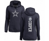 NFL Women's Nike Dallas Cowboys #19 Amari Cooper Navy Blue Backer Pullover Hoodie