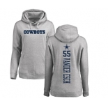 NFL Women's Nike Dallas Cowboys #55 Leighton Vander Esch Ash Backer Pullover Hoodie