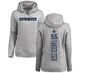 NFL Women's Nike Dallas Cowboys #55 Leighton Vander Esch Ash Backer Pullover Hoodie