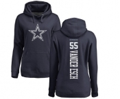 NFL Women's Nike Dallas Cowboys #55 Leighton Vander Esch Navy Blue Backer Pullover Hoodie