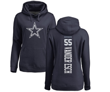 NFL Women's Nike Dallas Cowboys #55 Leighton Vander Esch Navy Blue Backer Pullover Hoodie