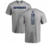 Football Dallas Cowboys #18 Randall Cobb Ash Backer T-Shirt