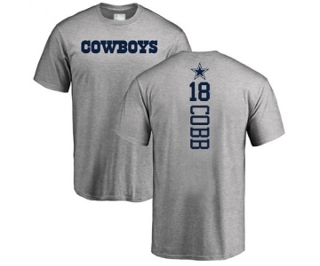 Football Dallas Cowboys #18 Randall Cobb Ash Backer T-Shirt