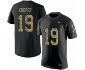 NFL Men's Nike Dallas Cowboys #19 Amari Cooper Black Camo Salute to Service T-Shirt