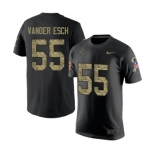 NFL Men's Nike Dallas Cowboys #55 Leighton Vander Esch Black Camo Salute to Service T-Shirt