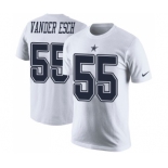 NFL Men's Nike Dallas Cowboys #55 Leighton Vander Esch White Rush Pride Name & Number T-Shirt