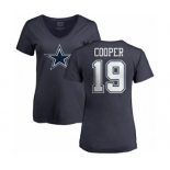 NFL Nike Dallas Cowboys #19 Amari Cooper Ash Name & Number Logo T-Shirt