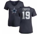 NFL Nike Dallas Cowboys #19 Amari Cooper Ash Name & Number Logo T-Shirt