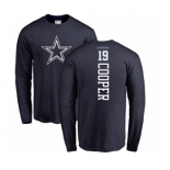 NFL Nike Dallas Cowboys #19 Amari Cooper Navy Blue Backer Long Sleeve T-Shirt