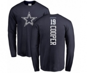 NFL Nike Dallas Cowboys #19 Amari Cooper Navy Blue Backer Long Sleeve T-Shirt