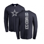 NFL Nike Dallas Cowboys #55 Leighton Vander Esch Navy Blue Backer Long Sleeve T-Shirt