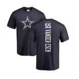 NFL Nike Dallas Cowboys #55 Leighton Vander Esch Navy Blue Backer T-Shirt