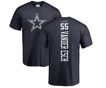 NFL Nike Dallas Cowboys #55 Leighton Vander Esch Navy Blue Backer T-Shirt