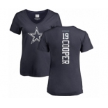 NFL Women's Nike Dallas Cowboys #19 Amari Cooper Navy Blue Backer T-Shirt