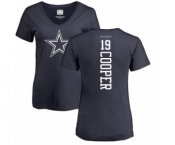 NFL Women's Nike Dallas Cowboys #19 Amari Cooper Navy Blue Backer T-Shirt