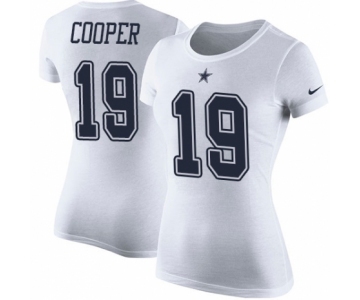 NFL Women's Nike Dallas Cowboys #19 Amari Cooper White Rush Pride Name & Number T-Shirt