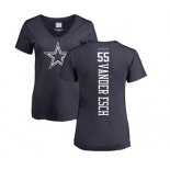 NFL Women's Nike Dallas Cowboys #55 Leighton Vander Esch Navy Blue Backer T-Shirt