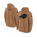 Men's Buffalo Bills 2023 Brown Salute to Service Pullover Hoodie