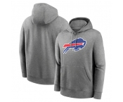 Men's Buffalo Bills Heather Gray Primary Logo Long Sleeve Hoodie T-Shirt