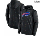 Men's Buffalo Bills Nike Charcoal 2021 NFL Crucial Catch Therma Pullover Hoodie