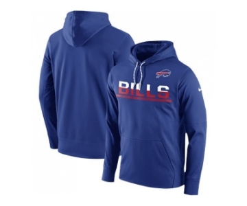 Men's Buffalo Bills Nike Royal Sideline Circuit Pullover Performance Hoodie