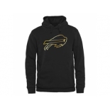 Men''s Buffalo Bills Pro Line Black Gold Collection Pullover Hoodie