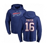 NFL Nike Buffalo Bills #16 Robert Foster Royal Blue Name & Number Logo Pullover Hoodie