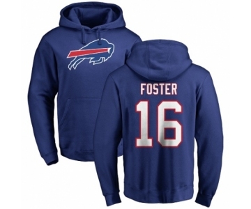 NFL Nike Buffalo Bills #16 Robert Foster Royal Blue Name & Number Logo Pullover Hoodie