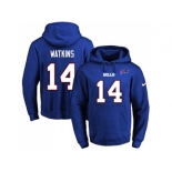 Nike Buffalo Bills #14 Sammy Watkins Royal Blue Name & Number Pullover NFL Hoodie