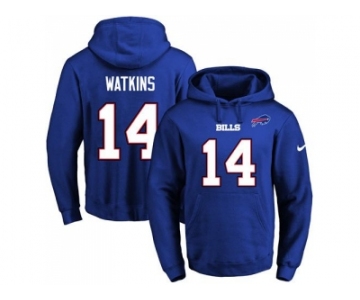 Nike Buffalo Bills #14 Sammy Watkins Royal Blue Name & Number Pullover NFL Hoodie