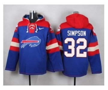 Nike Buffalo Bills #32 O. J. Simpson Royal Blue Player Pullover NFL Hoodie