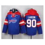 Nike Buffalo Bills #90 Shaq Lawson Royal Blue Player Pullover NFL Hoodie