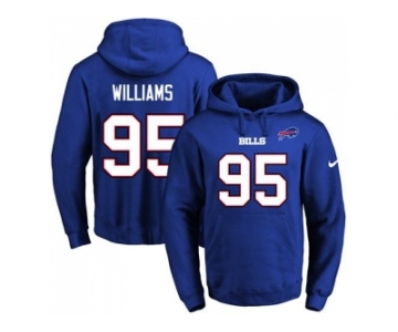 Nike Buffalo Bills #95 Kyle Williams Royal Blue Name & Number Pullover NFL Hoodie