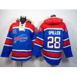 nike nfl jerseys buffalo bills #28 spiller red-blue[pullover hooded sweatshirt]