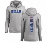 NFL Women's Nike Buffalo Bills #16 Robert Foster Ash Backer Pullover Hoodie