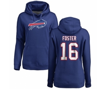 NFL Women's Nike Buffalo Bills #16 Robert Foster Royal Blue Name & Number Logo Pullover Hoodie