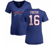 NFL Women's Nike Buffalo Bills #16 Robert Foster Royal Blue Name & Number Logo T-Shirt