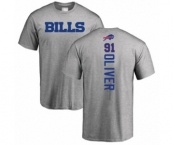 Football Buffalo Bills #91 Ed Oliver Ash Backer T-Shirt