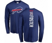 NFL Nike Buffalo Bills #16 Robert Foster Royal Blue Backer Long Sleeve T-Shirt