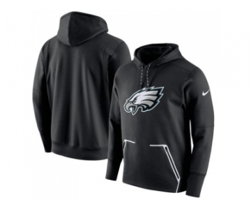 Men Philadelphia Eagles Nike Black Champ Drive Vapor Speed Pullover Hoodie