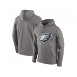 Men Philadelphia Eagles Nike Heathered Gray Performance Circuit Logo Essential Hoodie