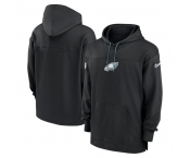 Men's Philadelphia Eagles Black Performance Pullover Hoodie